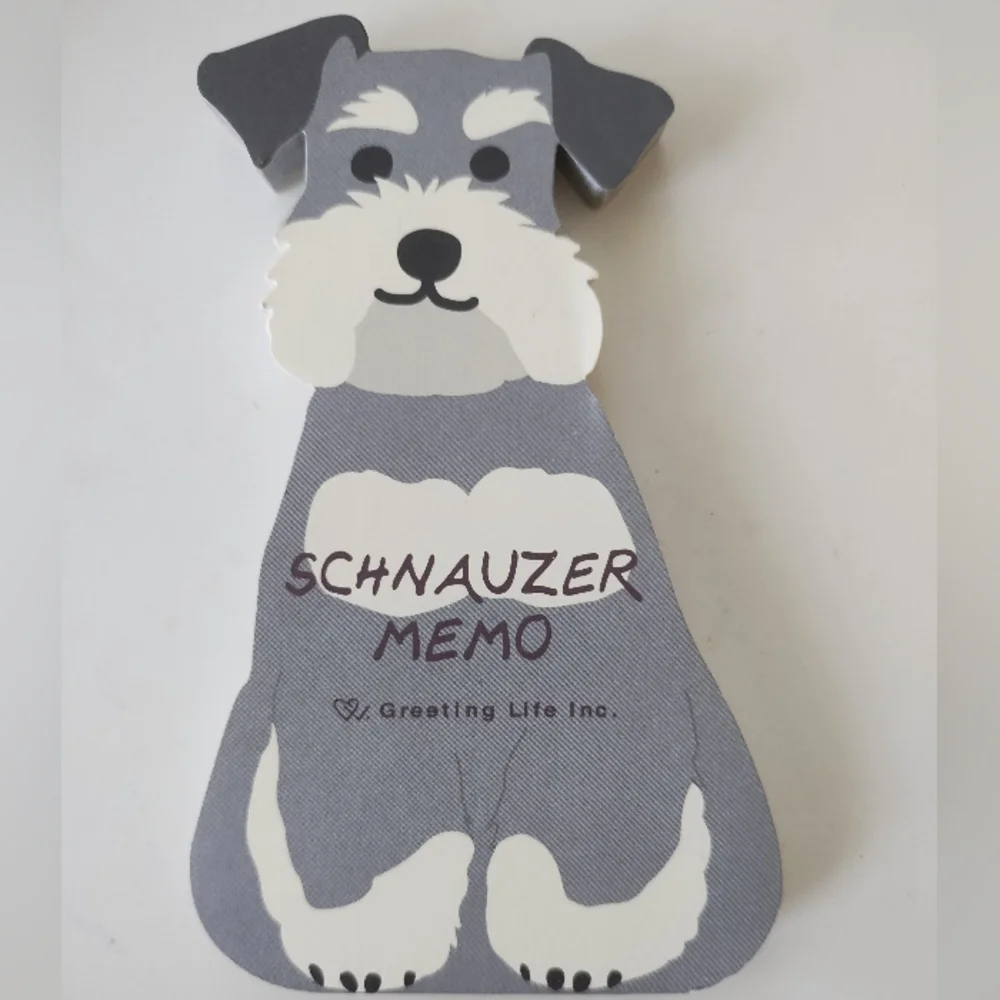 Greeting Life Cut Schnauzer Dog Memo Pad 80 Pages Notes